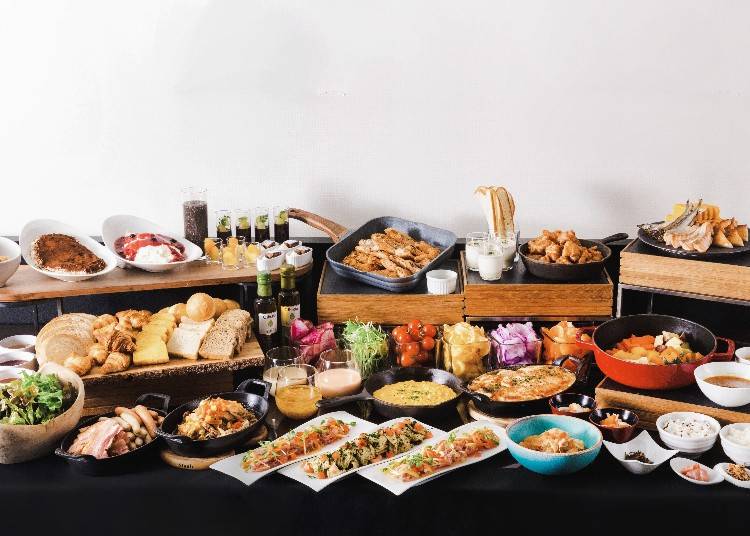 ▲クロスホテル札幌の朝食料理イメージ。ビュッフェスタイルで楽しめます