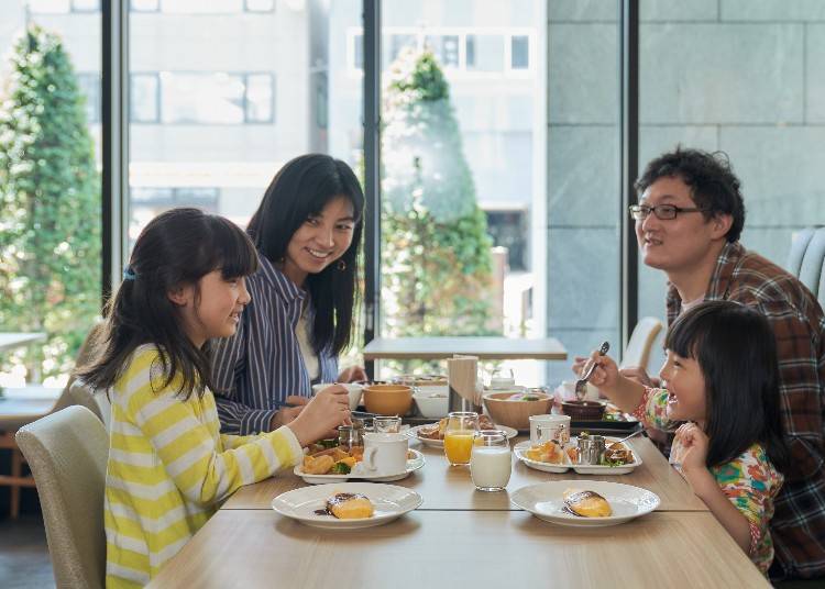 ▲京王プレリアホテルの朝食会場