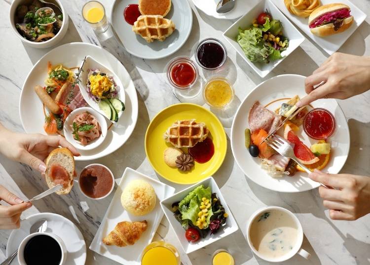 ▲「SKY J」の朝食ブッフェ料理のイメージ